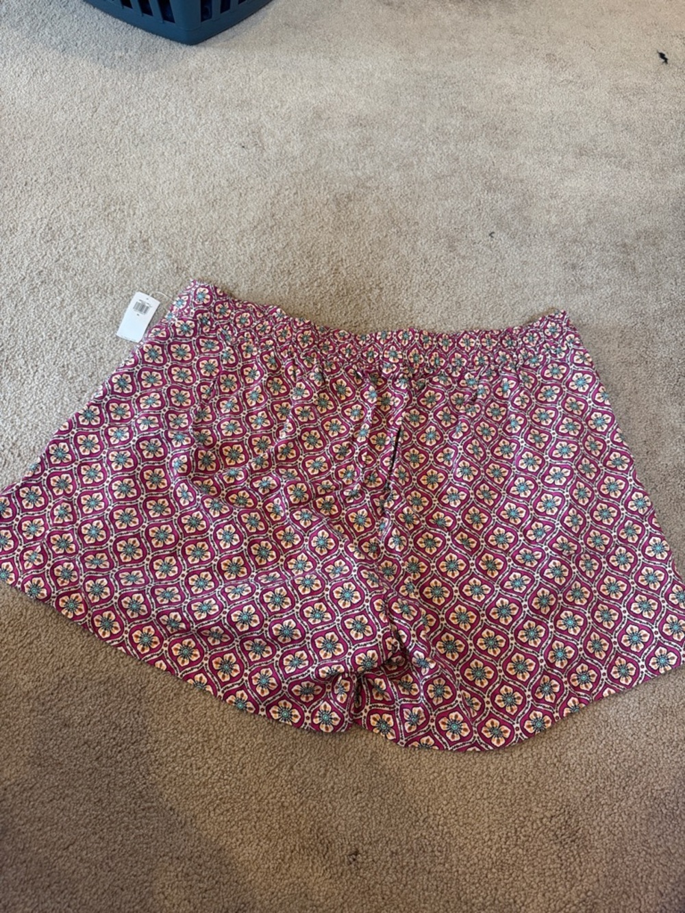 Old Navy Pink and Multicolor Printed High-Rise Playa Shorts
